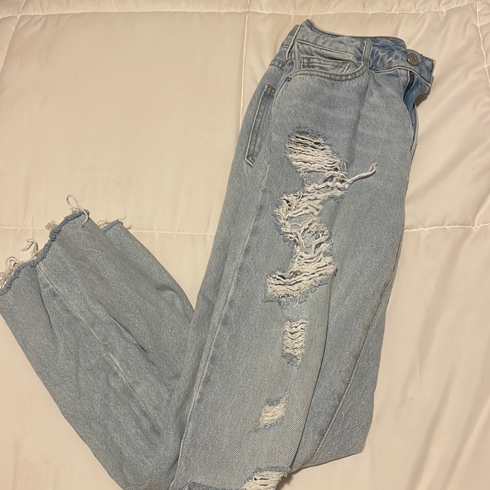 Very ripped pacsun straight leg jeans